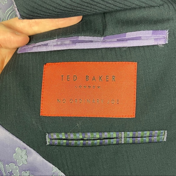 Ted Baker No Ordinary Joe 100% Wool Suit Navy Blue - Picture 10 of 16